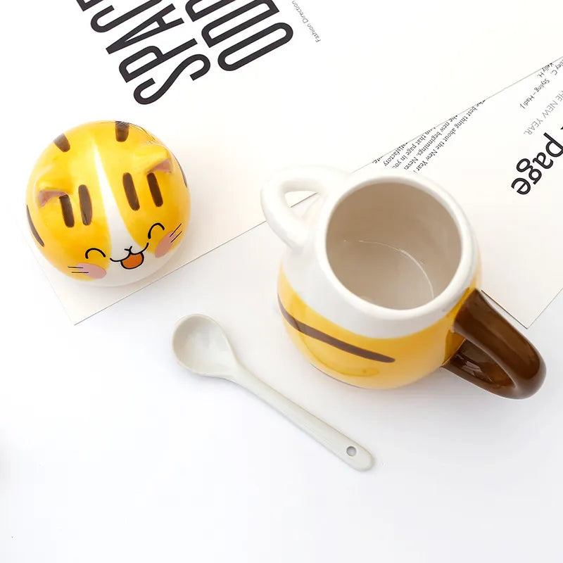 Cute Cat Mug With Spoon