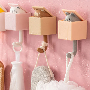 "WhiskerWonder Adhesive Coat Hook: Your Daily Dose of Charm and Functionality"
