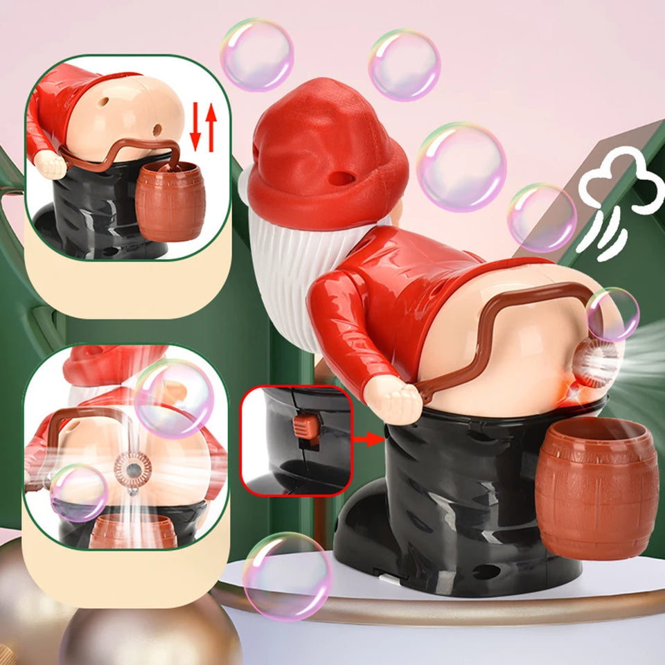 Electric Santa Claus Bubbles Machine