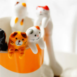 Kawaii Ceramic Cat Paw Spoon