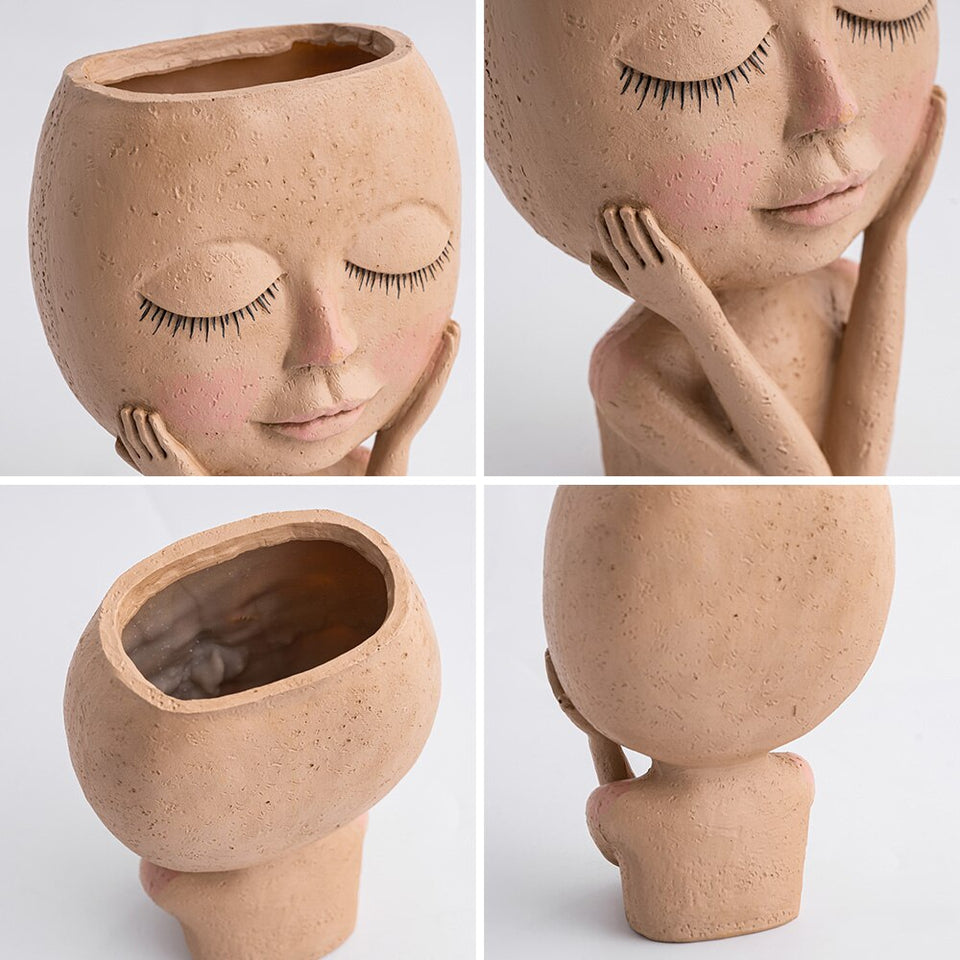 ELEGANT NORDIC LADY PLANTER