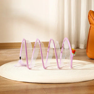 Folding Cat Tunnel Toy