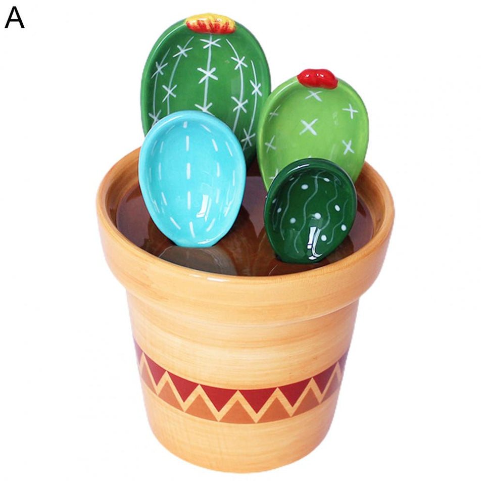 CERAMIC CACTUS MEASURING SPOONS