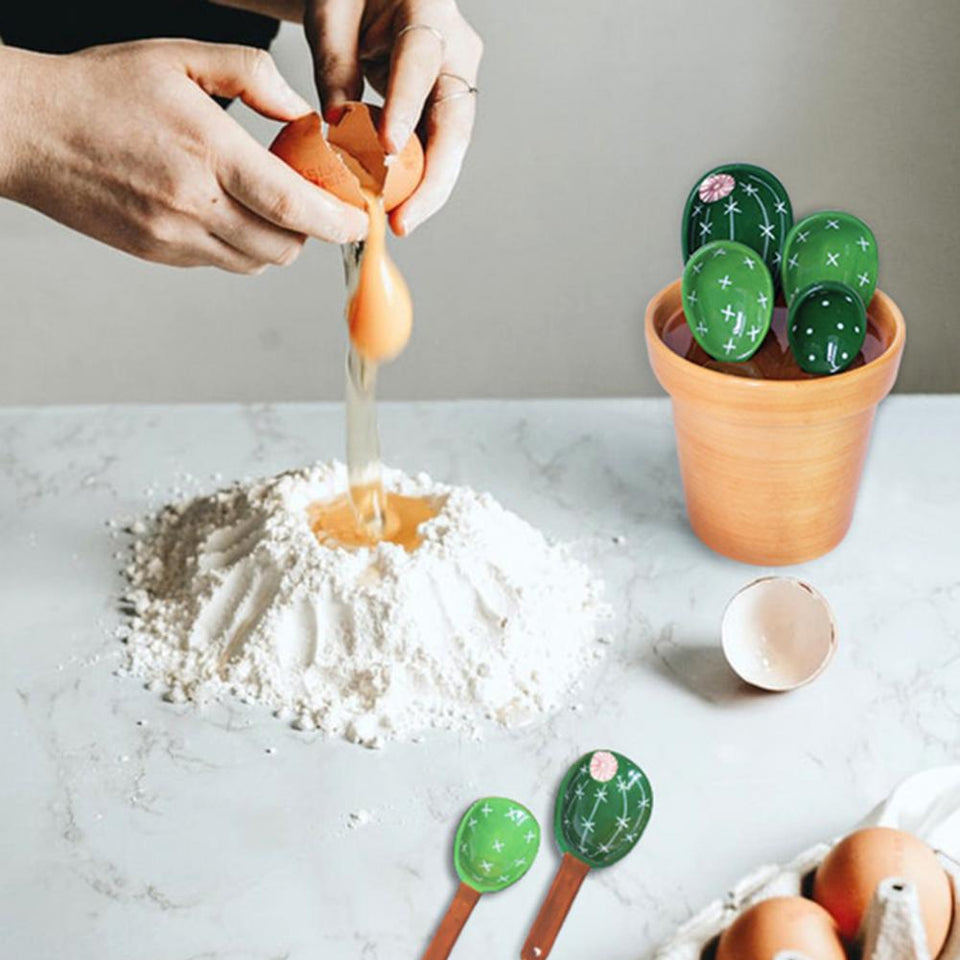CERAMIC CACTUS MEASURING SPOONS