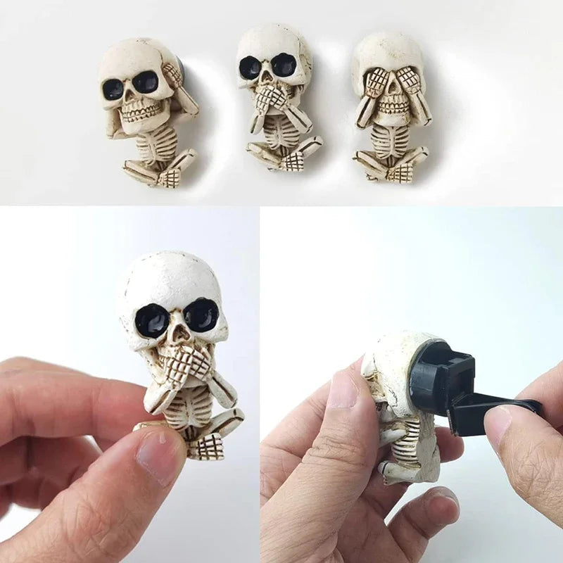 Bone Skull Car Aromatherapy Diffuser (3PCS)