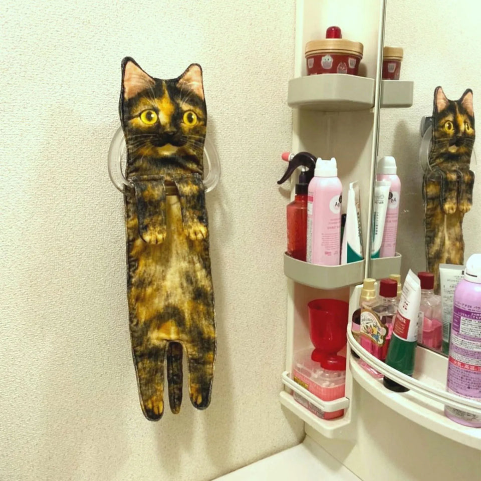 WhiskerWrap: The Cozy Cat-Shaped Towel