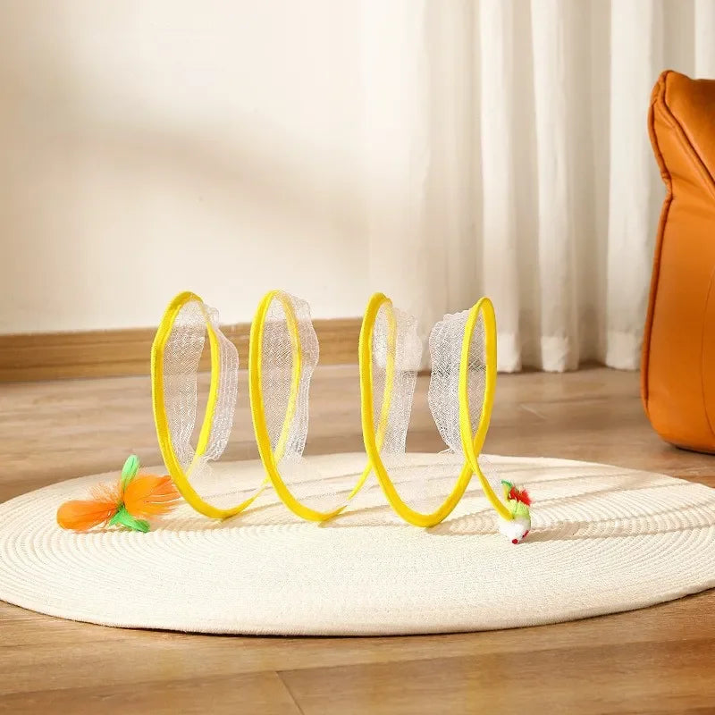 Folding Cat Tunnel Toy