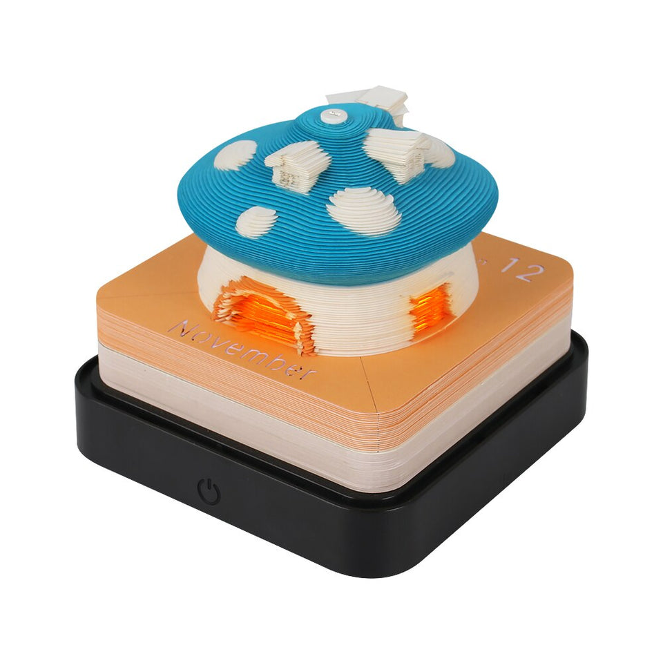 Mushroom House Calendar 2024 (with Lights)