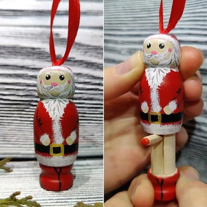 Bad Santa Xmas Ornament