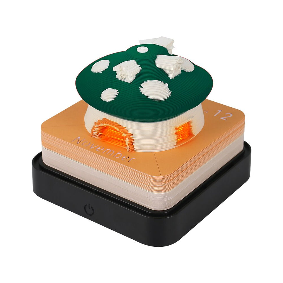 Mushroom House Calendar 2024 (with Lights)
