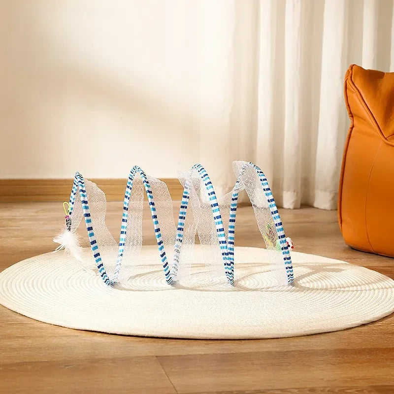 Folding Cat Tunnel Toy