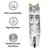 WhiskerWrap: The Cozy Cat-Shaped Towel