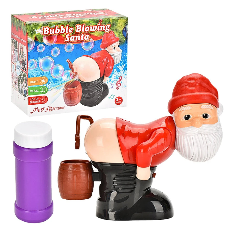 Electric Santa Claus Bubbles Machine