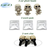 Bone Skull Car Aromatherapy Diffuser (3PCS)