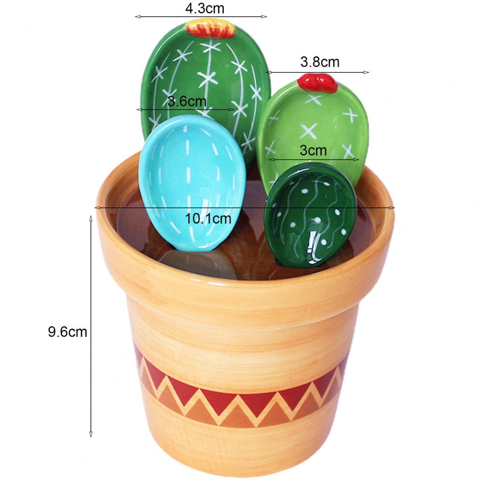 CERAMIC CACTUS MEASURING SPOONS