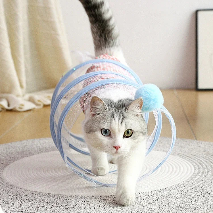 Folding Cat Tunnel Toy