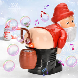 Electric Santa Claus Bubbles Machine