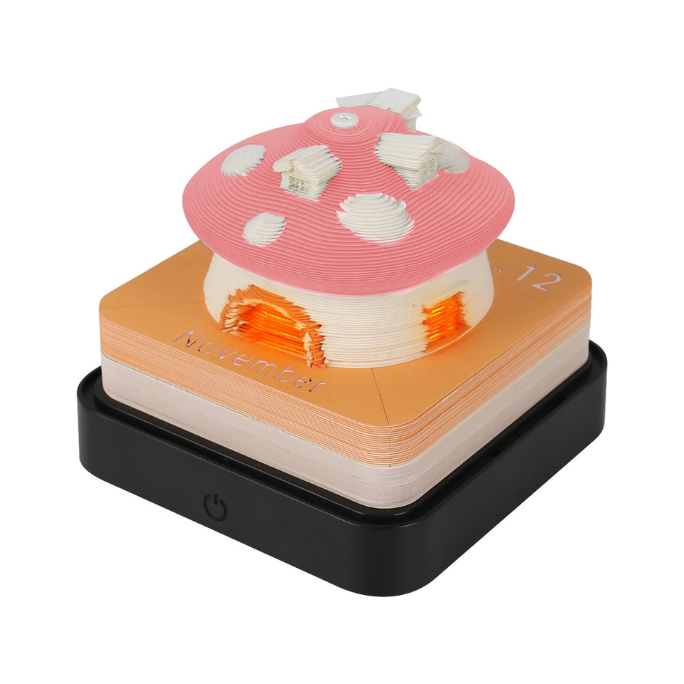 Mushroom House Calendar 2024 (with Lights)
