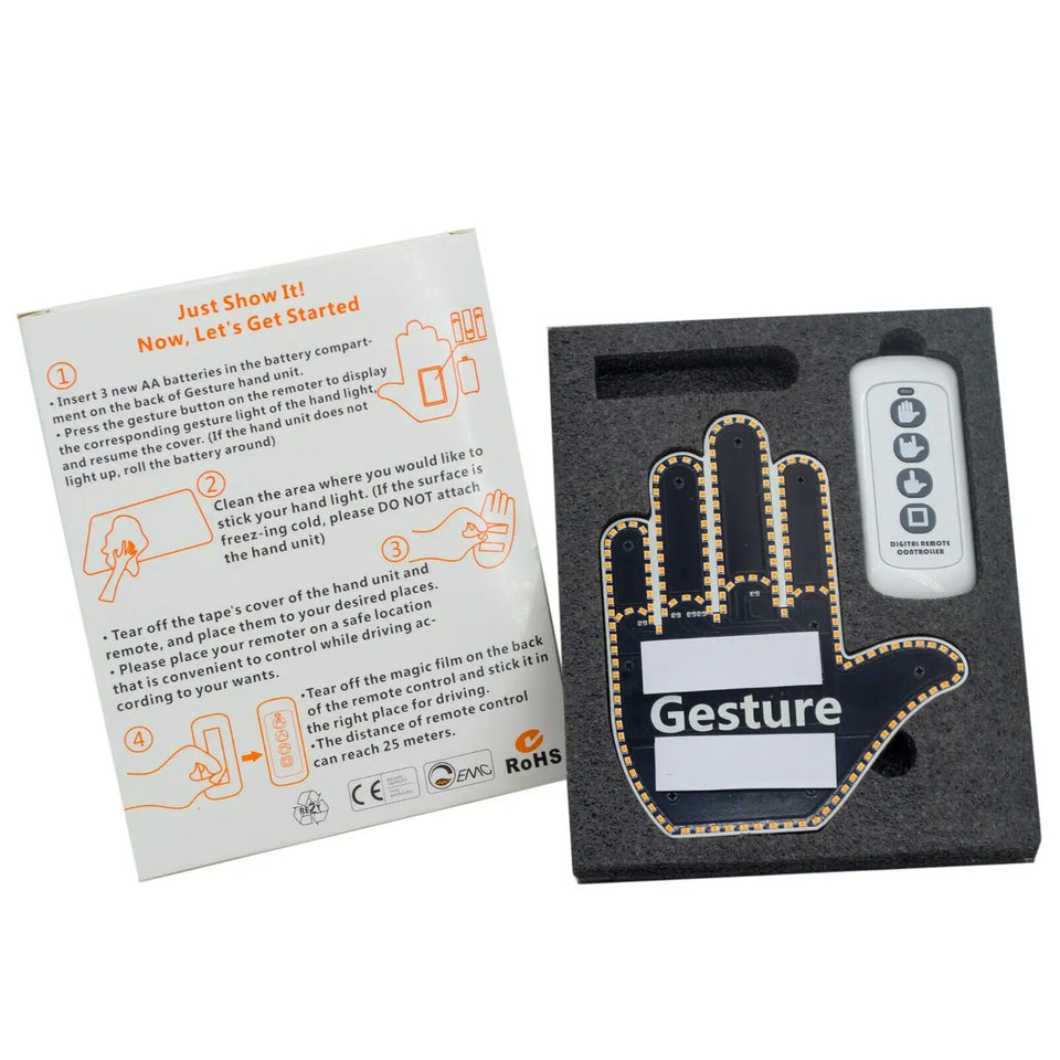 The GhayaOasis Gesture™ - Led Hand Sign