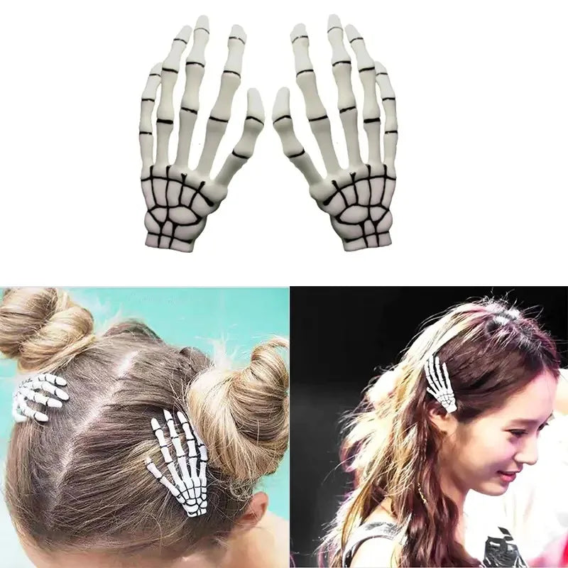 Skeleton Hair Claws Clips (2 PCS)