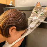 WhiskerWrap: The Cozy Cat-Shaped Towel