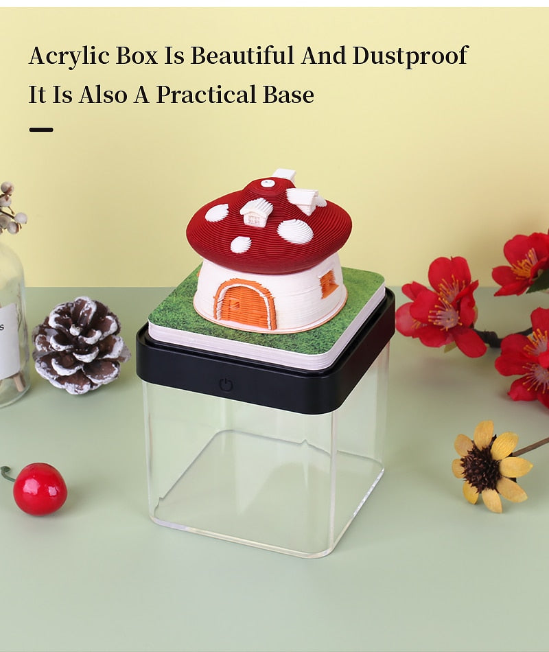 Mushroom House Calendar 2024 (with Lights)