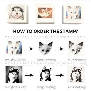 Cuztomized Pet Portrait Stamp