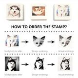Cuztomized Pet Portrait Stamp