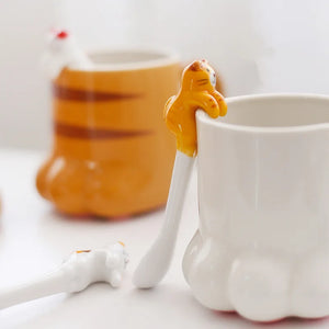 Kawaii Ceramic Cat Paw Spoon