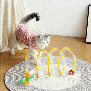 Folding Cat Tunnel Toy
