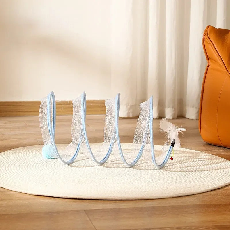 Folding Cat Tunnel Toy