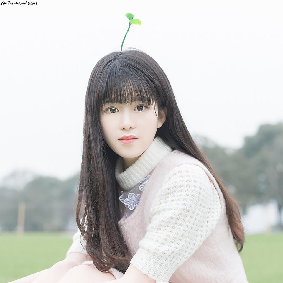 4/8/12PCS GREEN LEAF HAIR CLIPS