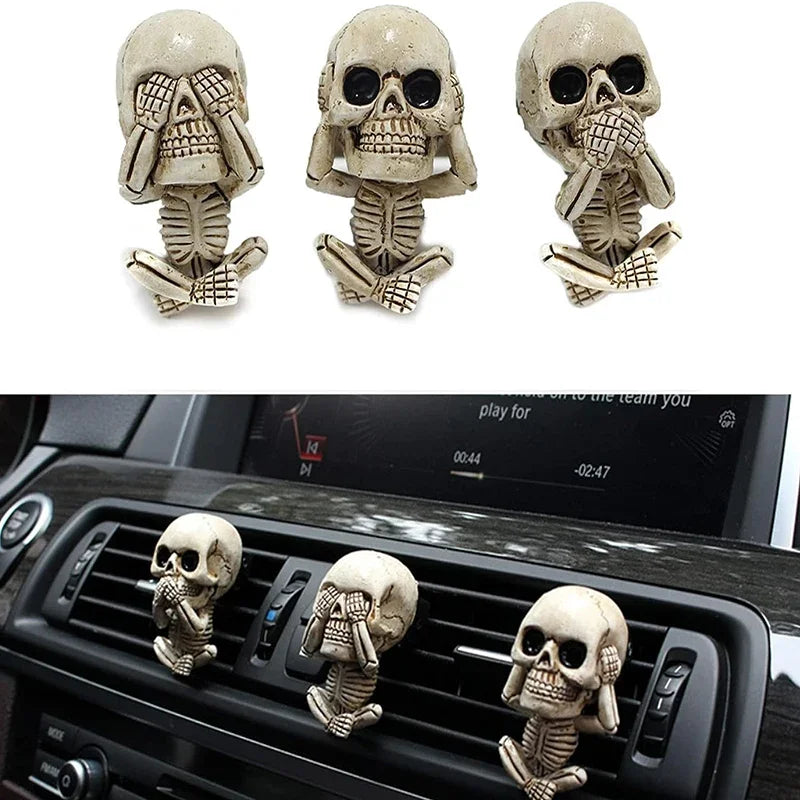 Bone Skull Car Aromatherapy Diffuser (3PCS)