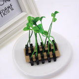 4/8/12PCS GREEN LEAF HAIR CLIPS
