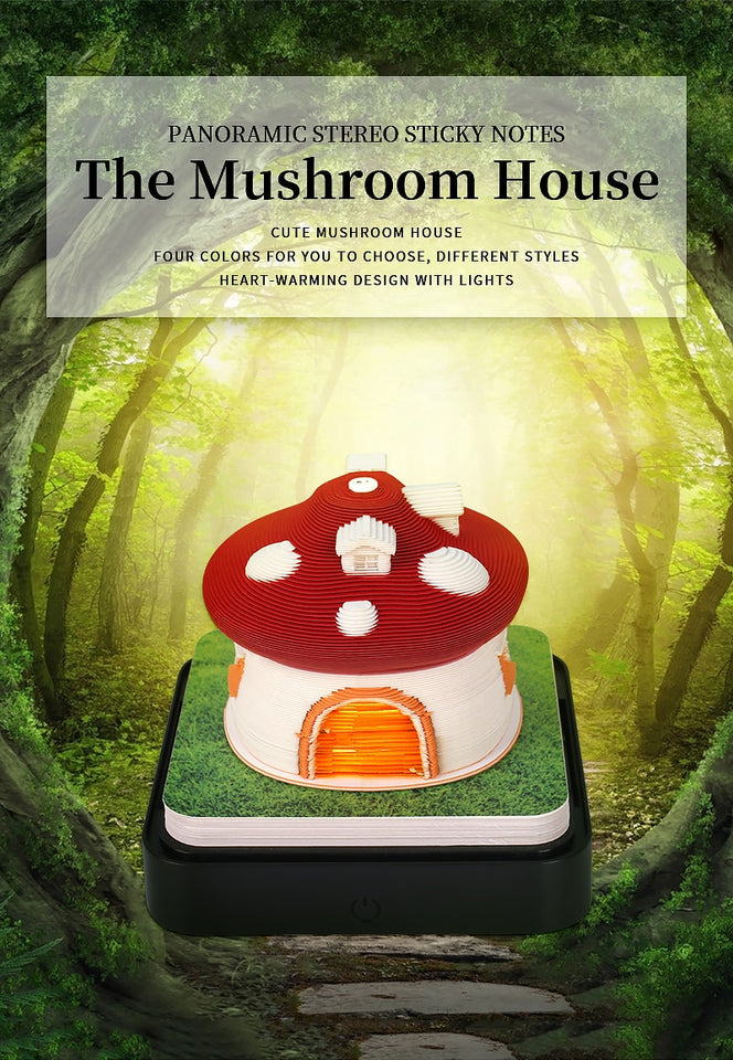 Mushroom House Calendar 2024 (with Lights)
