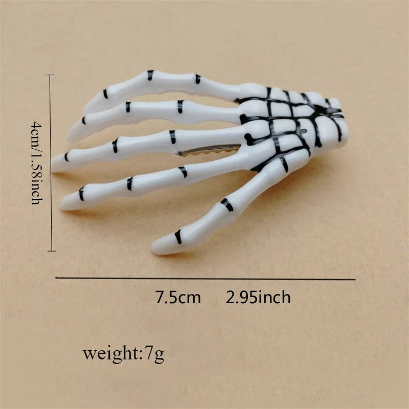Skeleton Hair Claws Clips (2 PCS)