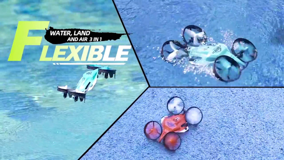 (Water, Land & Air) 3in1 Multifunction Drone/Plane, Boat & Car