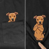 Cheeky Critter Pocket Tee: A Playful Surprise Inside "Pitbull"